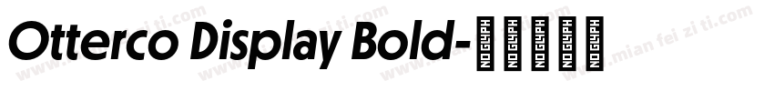 Otterco Display Bold字体转换